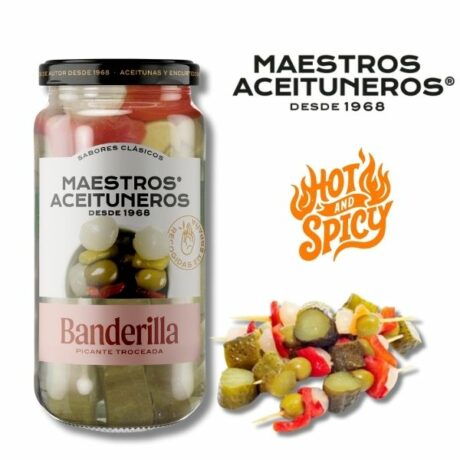 BANDERILLAS PICANTES M.ACEITUNEROS TARRO 345GR