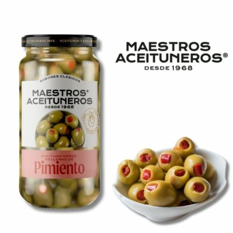 OLIVA M.ACEITUNEROS VERDE RELLENA PIMIENTO TARRO 345 GR