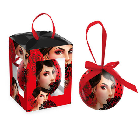 BOULE DECORATION VISAGE FLAMENCA