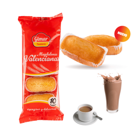 MAGDALENAS VALENCIANAS GIMAR PACK-10 U