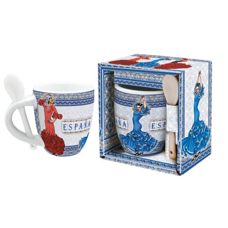 MUG CUILLÈRE S BOÎTE FLAMENCA MOSAÏQUE