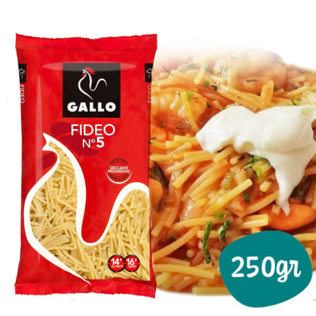 PASTA GALLO FIDEO N°5 250 GR.