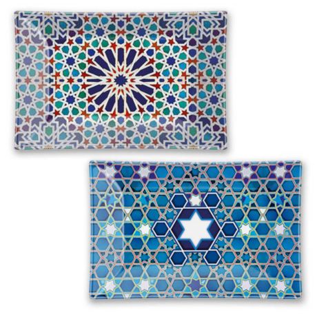 ASSIETTES EN VERRE AZULEJOS