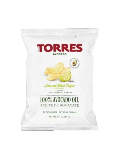 CHIPS HUILE AVOCAT AU CITRON & POIVRE NOIR 125G