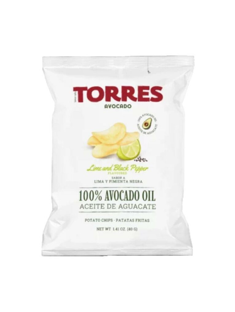CHIPS HUILE AVOCAT AU CITRON & POIVRE NOIR 125G