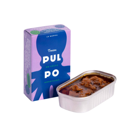 La Narval Pulpo trozos en salsa americana 120ml