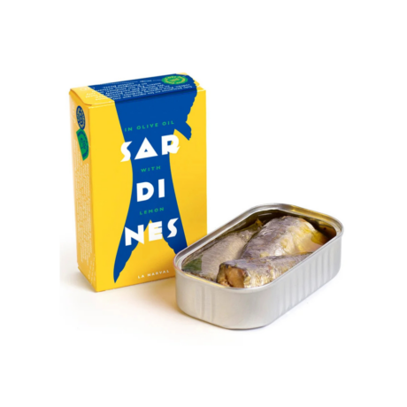 La Narval Sardinas en Aceite de Oliva con rodaja de limon 3/5 piezas 120ml
