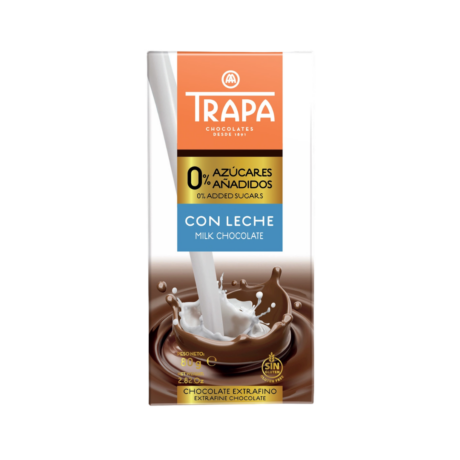 TRAPA 0% AZUCARES ANADIDOS LECHE 80G