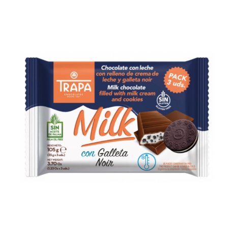 TRAPAMILK con GALLETA NEGRA PACK 3x35 grs